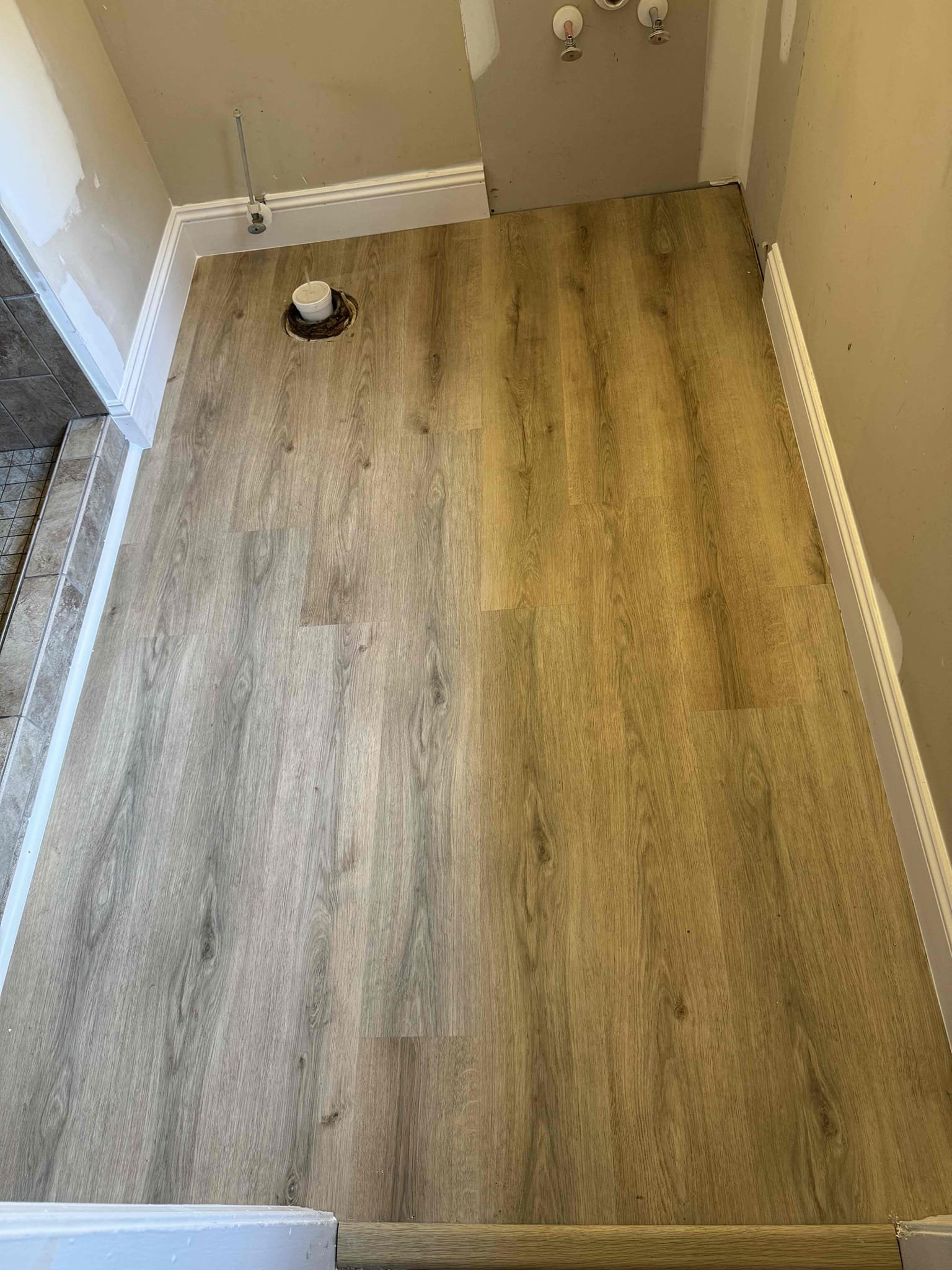 Spartanburg bathroom makeover by Sterling Craft Plumbing & Bath with stylish fixtures